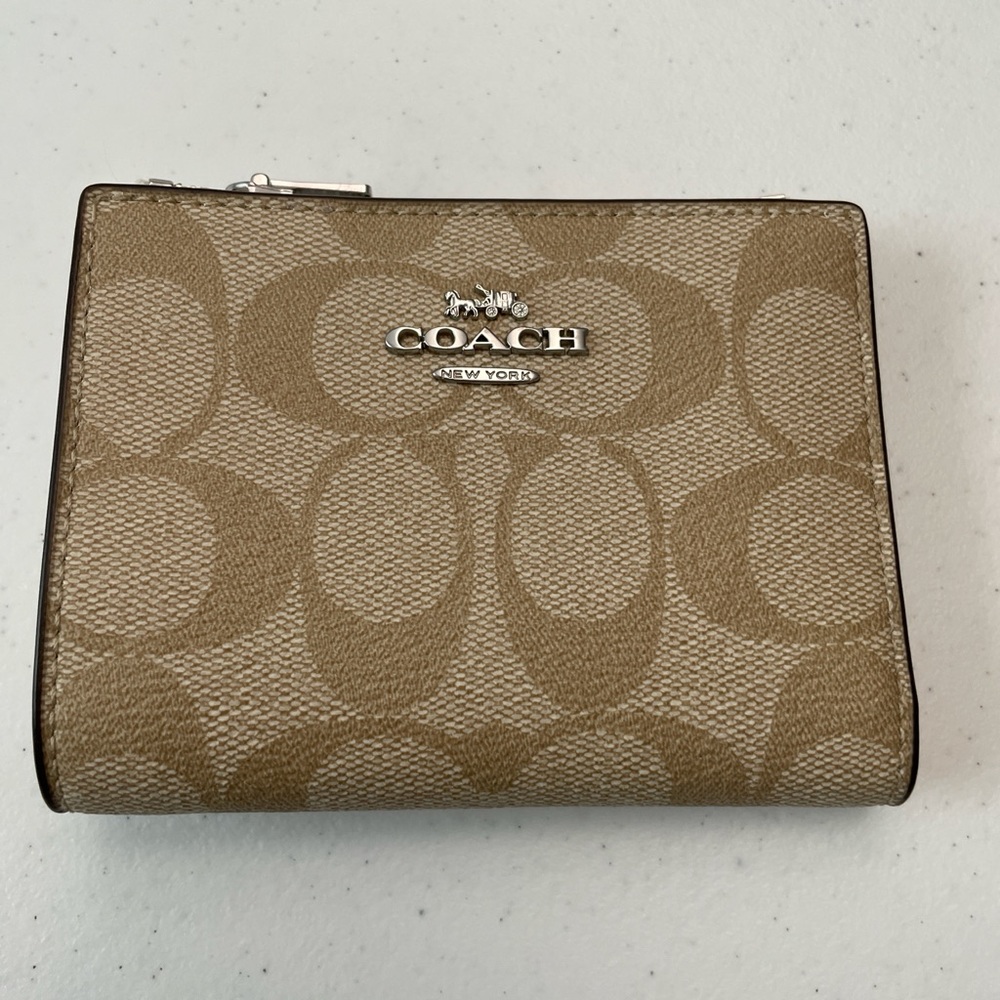 Coach Beige Signature Wallet
